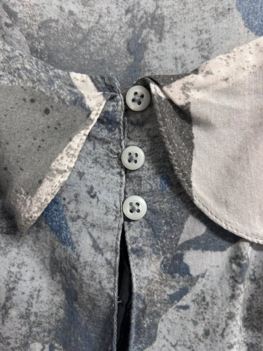 Next Blue Abstract Print Tie Strap Cami Top - Picture 4 of 5
